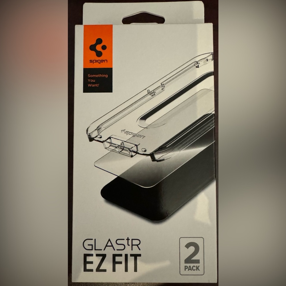 Spigen GLAStR EZ FIT Tempered glass screen protector 2 pack. BNIB
